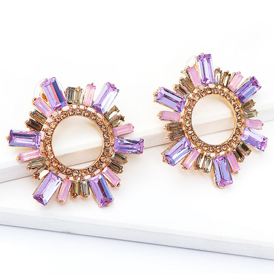 Novi trend Rhinestone Cvjetne naušnice Naušnice za žene Vjenčani dodaci za večeru Modni nakit Vruća rasprodaja