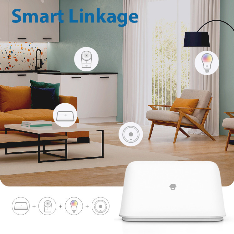 Превъзходна WiFi алармена система Chuango Smart OV-300 Интелигентна домашна алармена система с детектор за дим/газ/PIR