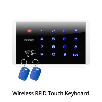 FUERS W204 DIY 4G GSM WIFI Tuya nutikas kodu alarmsüsteemi komplekt Juhtmevaba alarmi turvasüsteem IP-kaamera juhtimine automaatvalimissireen