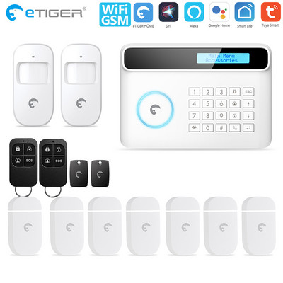 eTiger S4 pluss APP juhtimine juhtmevaba koduvalve GSM-alarmsüsteemi kaugjuhtimispult Automaatvalimisega nutika anduri komplekt