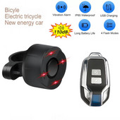 Kerékpárriasztó vezeték nélküli vízálló kerékpár vibrációs riasztó 110dB USB töltő távirányító motorkerékpár riasztó biztonsági védelem