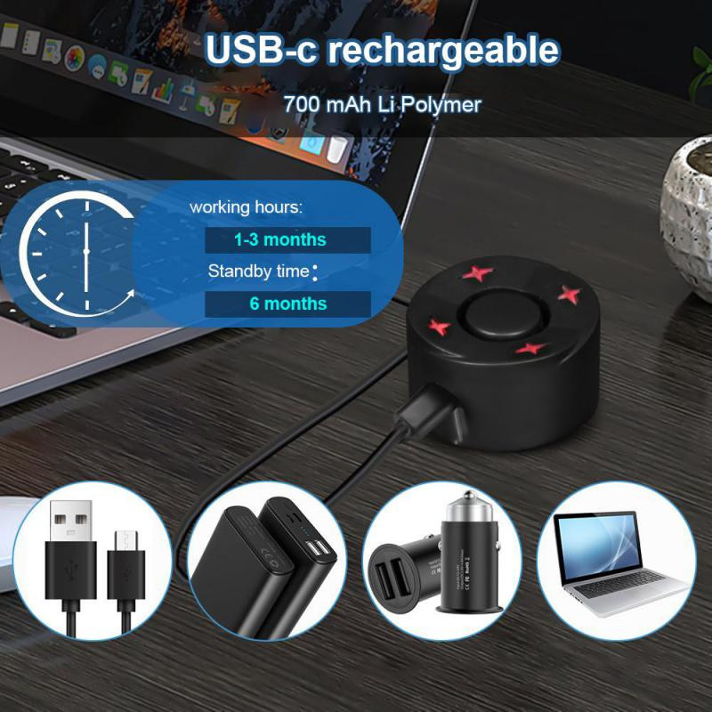 Kerékpárriasztó vezeték nélküli vízálló kerékpár vibrációs riasztó 110dB USB töltő távirányító motorkerékpár riasztó biztonsági védelem