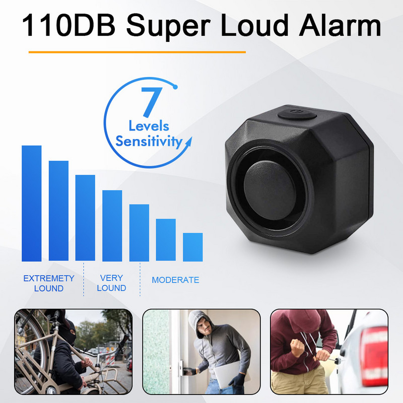 Juhtmevaba veekindel rattaalarm kaugjuhtimispult mootorratas elektriline jalgratas turvavargusevastane detektor alarmsüsteem USB laadimine