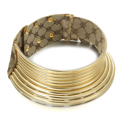 Liffly Fashion African Style Statement Choker nyaklánc fülbevaló készlet női punk vintage galléros karkötők nagy ékszer készlet