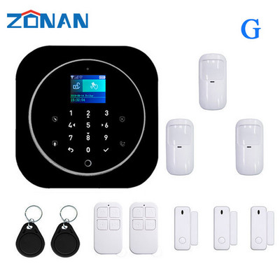 ZONAN G12+K10 signalizācijas drošības sistēma Tuya Wifi Gsm mājas ielaušanās bezvadu RFID karšu tastatūras lietotņu vadības viedās mājas komplekti