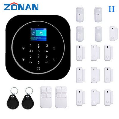 ZONAN G12+K10 signalizācijas drošības sistēma Tuya Wifi Gsm mājas ielaušanās bezvadu RFID karšu tastatūras lietotņu vadības viedās mājas komplekti