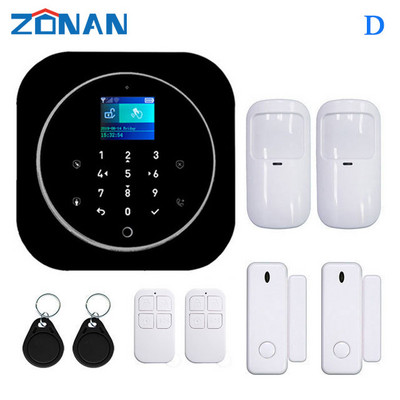ZONAN G12+K10 signalizācijas drošības sistēma Tuya Wifi Gsm mājas ielaušanās bezvadu RFID karšu tastatūras lietotņu vadības viedās mājas komplekti