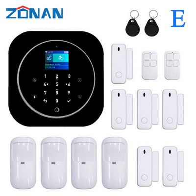 ZONAN G12+K10 signalizācijas drošības sistēma Tuya Wifi Gsm mājas ielaušanās bezvadu RFID karšu tastatūras lietotņu vadības viedās mājas komplekti