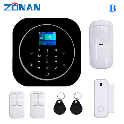 ZONAN G12+K10 signalizācijas drošības sistēma Tuya Wifi Gsm mājas ielaušanās bezvadu RFID karšu tastatūras lietotņu vadības viedās mājas komplekti