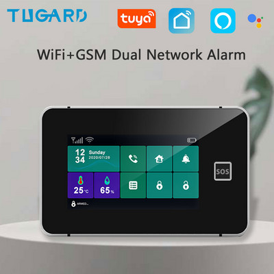 TUGARD G60B Tuya безжична Wifi домашна охрана GSM алармена система Smart Life Alexa App Control с 433Mhz сензор за движение детектор