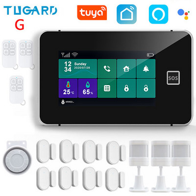 TUGARD G60B Tuya bežični Wifi kućni sigurnosni GSM alarmni sustav Smart Life Alexa App Control s 433Mhz detektorom senzora pokreta