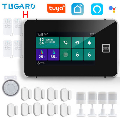 TUGARD G60B Tuya bežični Wifi kućni sigurnosni GSM alarmni sustav Smart Life Alexa App Control s 433Mhz detektorom senzora pokreta