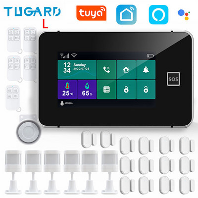 TUGARD G60B Tuya bežični Wifi kućni sigurnosni GSM alarmni sustav Smart Life Alexa App Control s 433Mhz detektorom senzora pokreta