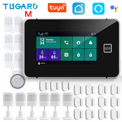 TUGARD G60B Tuya bežični Wifi kućni sigurnosni GSM alarmni sustav Smart Life Alexa App Control s 433Mhz detektorom senzora pokreta