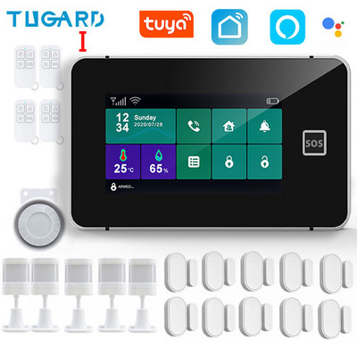 TUGARD G60B Tuya bežični Wifi kućni sigurnosni GSM alarmni sustav Smart Life Alexa App Control s 433Mhz detektorom senzora pokreta