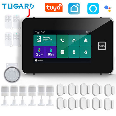 TUGARD G60B Tuya bežični Wifi kućni sigurnosni GSM alarmni sustav Smart Life Alexa App Control s 433Mhz detektorom senzora pokreta