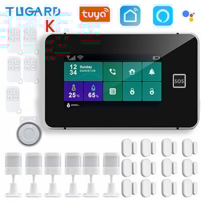 TUGARD G60B Tuya bežični Wifi kućni sigurnosni GSM alarmni sustav Smart Life Alexa App Control s 433Mhz detektorom senzora pokreta