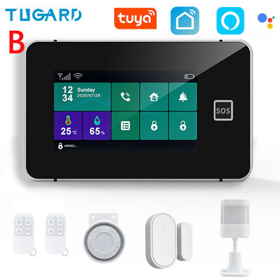 TUGARD G60B Tuya bežični Wifi kućni sigurnosni GSM alarmni sustav Smart Life Alexa App Control s 433Mhz detektorom senzora pokreta