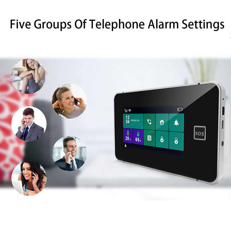 TUGARD G60B Tuya bežični Wifi kućni sigurnosni GSM alarmni sustav Smart Life Alexa App Control s 433Mhz detektorom senzora pokreta