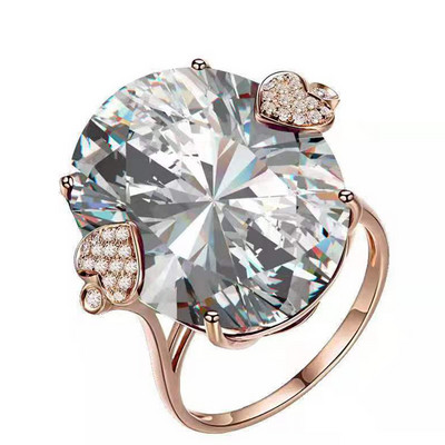 Moteriškas žalias smaragdinis žiedas, romantiškas klasikinis žiedas, Valentino dienos dovana, madingi temperamento safyro papuošalai