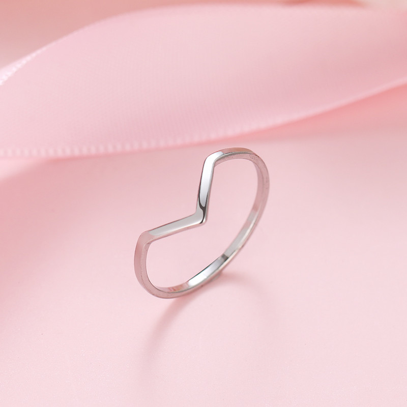 DOTIFI Ladies Simple Fashion 316L Пръстен от неръждаема стомана Златен цвят Сватбени бижута Дамски подарък R271