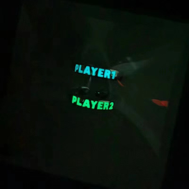 2022 fluoreszkáló lejátszó levél kék zöld fém világító gyűrű nőnek férfi fluoreszkáló páros gyűrű ékszer állítható