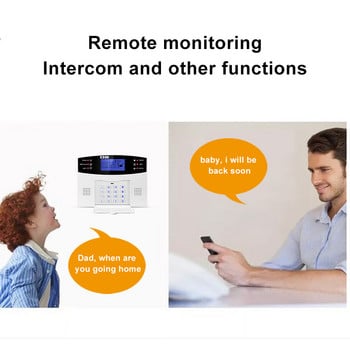 WIFI GSM домашна охранителна алармена система с безжичен сензор за движение, детектор, аларма срещу взлом за Tuya SmartLife APP, градинска домашна аларма