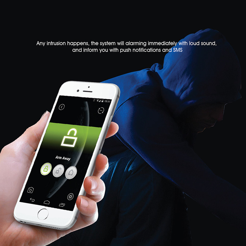 Tuya Alarm WiFi WiFi Wireless Home Security Alarm Σύστημα συναγερμού GSM Intruder με υποστήριξη Smart APP Alexa Google Home Voice Control