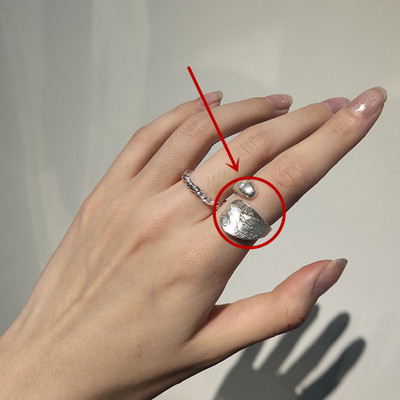 HUANZHI 2020 Nauja kelių sluoksnių netaisyklingos trapecijos kvadrato formos kryžminio išpjova metalinis žiedas, skirtas moterims, mergaičių vakarėliui papuošalų dovana