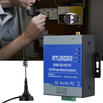 RTU5028 GSM Мониторинг на състоянието на напрежението Аларма за прекъсване на захранването/възстановяване на аларма 100-240V Аларма за наблюдение на аналогов преобразувател