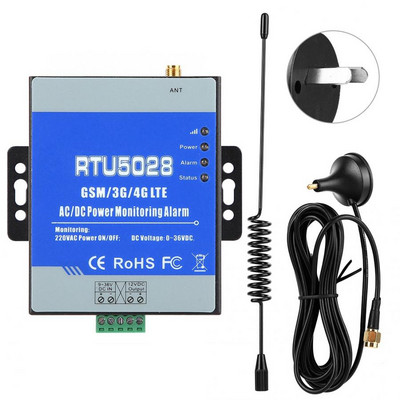 RTU5028 GSM maitinimo įtampos būsenos stebėjimo maitinimo gedimo / atkūrimo aliarmo įspėjimas 100-240 V analoginio keitiklio stebėjimo signalas