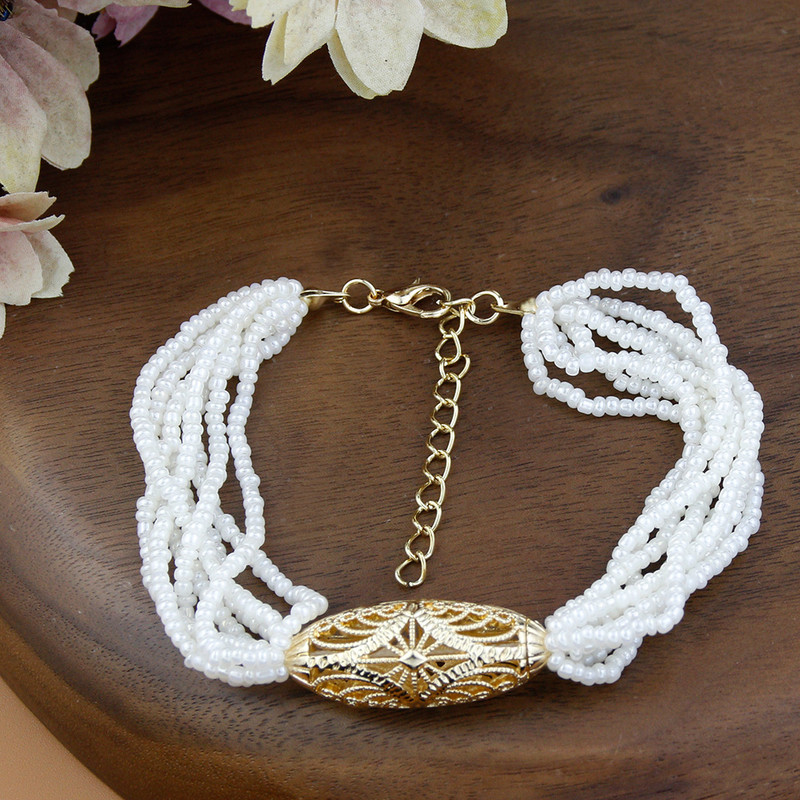 „Sunspicems“ prekės ženklo dizainas Alžyras Marokas nuotakos vestuvinių papuošalų rinkiniai Rankų darbo karoliukų karoliai Apyrankė Golden Ball Caftan Bijoux