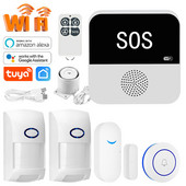 Belaidis „WiFi Smart Home Automation“ signalizacijos sistemos saugos apsaugos rinkinys su 433 MHz jutikliu, palaikymas „Google Alexa“