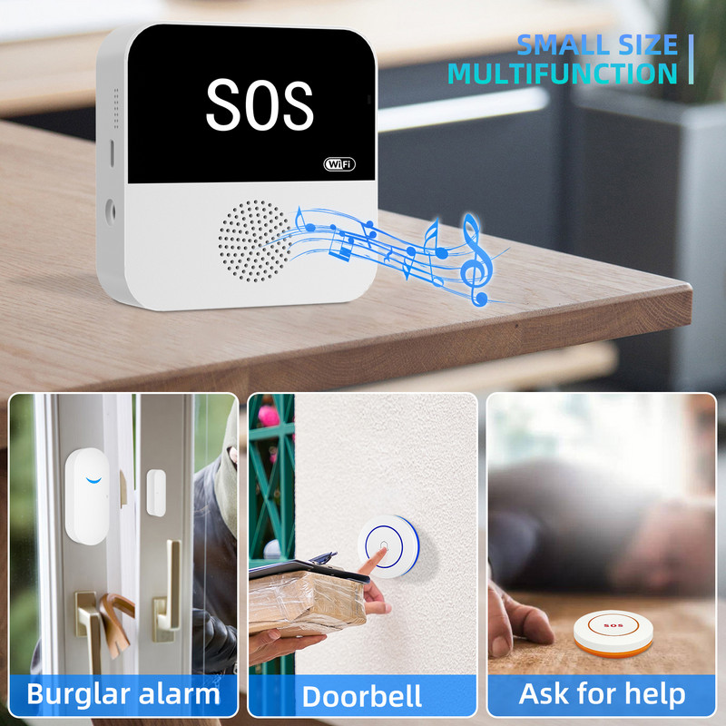 Belaidis „WiFi Smart Home Automation“ signalizacijos sistemos saugos apsaugos rinkinys su 433 MHz jutikliu, palaikymas „Google Alexa“