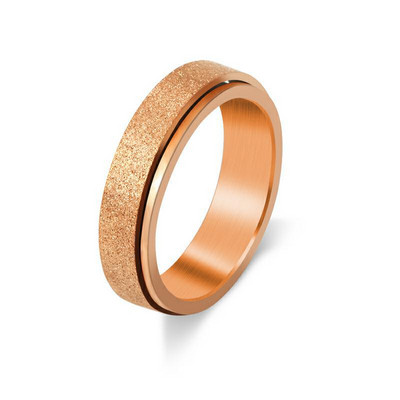 Anxiety Ring Fidget Moteriški ir Vyriški nerūdijančio plieno žiedai Spinne nuo spaudimo Priedai Papuošalai Dovanos