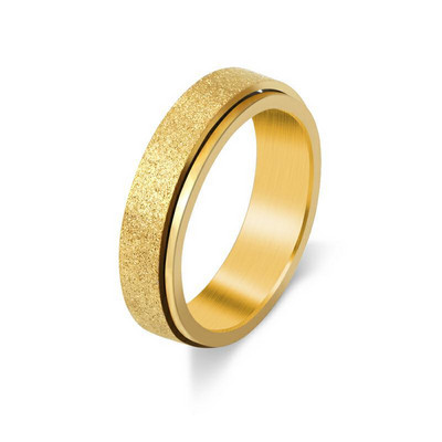 Anxiety Ring Fidget Moteriški ir Vyriški nerūdijančio plieno žiedai Spinne nuo spaudimo Priedai Papuošalai Dovanos