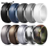 WarBLade New Food Grade FDA силиконови пръстени Мъжки сватбени ластици Хипоалергичен гъвкав силиконов пръстен за пръсти