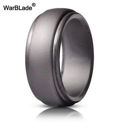 WarBLade New Food Grade FDA силиконови пръстени Мъжки сватбени ластици Хипоалергичен гъвкав силиконов пръстен за пръсти
