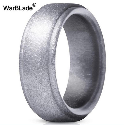 WarBLade New Food Grade FDA силиконови пръстени Мъжки сватбени ластици Хипоалергичен гъвкав силиконов пръстен за пръсти
