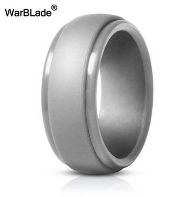 WarBLade New Food Grade FDA силиконови пръстени Мъжки сватбени ластици Хипоалергичен гъвкав силиконов пръстен за пръсти
