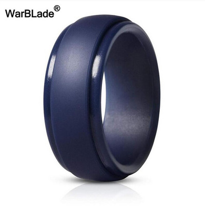 WarBLade New Food Grade FDA силиконови пръстени Мъжки сватбени ластици Хипоалергичен гъвкав силиконов пръстен за пръсти