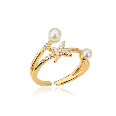 Пръстен със син кубичен циркон и камък за жени от неръждаема стомана с квадратна геометрия Пръстен за пръсти Парти аксесоари Бижута Bijoux Femme