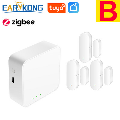 Tuya Zigbee Smart Home alarmni sustav Senzor otvorenih vrata Zigbee Hub Smart Life APP Bežični daljinski radi s Alexa Google Home