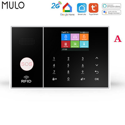 MULO GSM Wifi Alarm Simply Safe System Alarm for Home Business Wireless Tuya Smart Home APP Control Κιτ συναγερμού διαρρήκτη Securiti