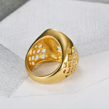 Trend Hollow Horse Head Ring για γυναίκες Ανδρικά Γυαλιστερό χρυσό δαχτυλίδι από στρας σε χρυσό χρώμα Δώρο κοσμήματα για πάρτι μόδας