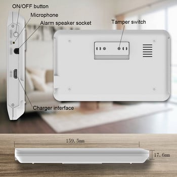 PG106 WIFI+GSM GPRS Ασύρματο Σύστημα Συναγερμού Ασφάλειας στο Σπίτι ΕΦΑΡΜΟΓΗ Κεντρικός υπολογιστής συναγερμού τηλεχειρισμού για Android και iOS