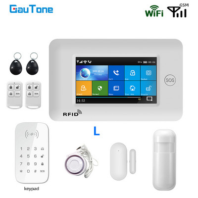 PG106 WIFI + GSM GPRS belaidis namų apsaugos signalizacijos sistema APP nuotolinio valdymo pultelis, skirtas Android ir iOS