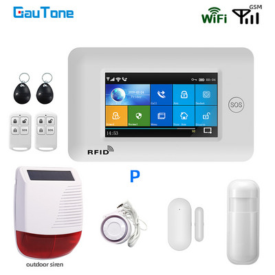 PG106 WIFI + GSM GPRS belaidis namų apsaugos signalizacijos sistema APP nuotolinio valdymo pultelis, skirtas Android ir iOS