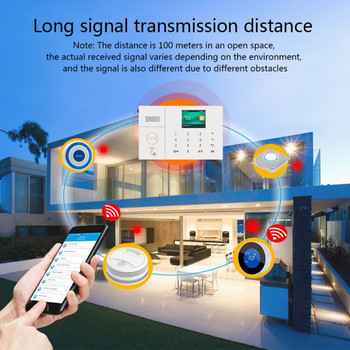 PGST PG-108 Tuya Wireless Home WIFI GSM Home Security with Motion Detector Sensor Alarm System Υποστήριξη Alexa & Google