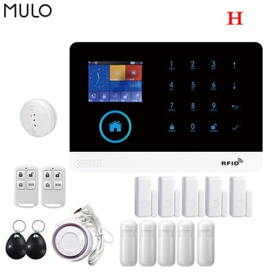 MULO Tuya signalizācijas sistēma WiFi GSM drošības sistēma Apzagšanas signalizācija mājas birojam PG103 SMS zvans Auto Dial APP tālvadības pults